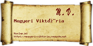 Megyeri Viktória névjegykártya